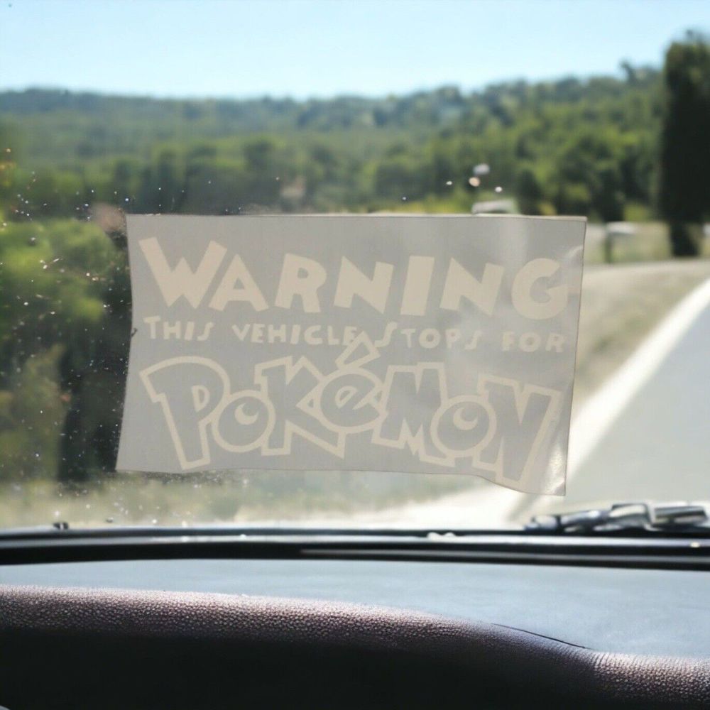 Custom Decal POKEMON Vinyl Decal Sticker Laptop Mirror Car Truck Window 6.5x4